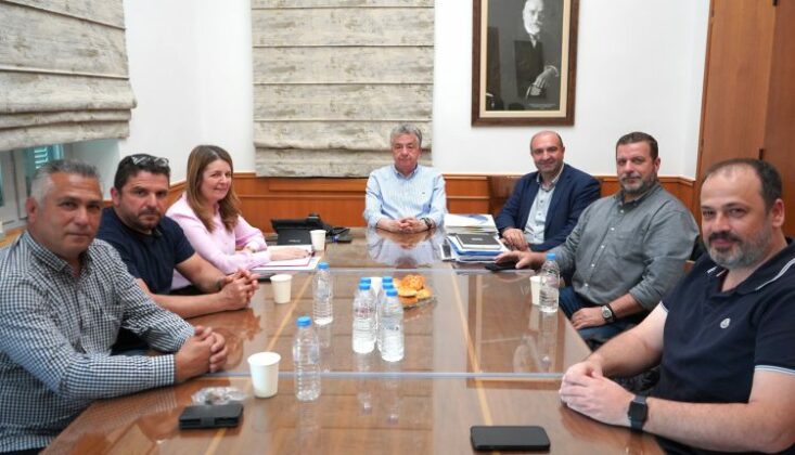 Κρήτη: Συνάντηση Περιφερειάρχη με την διοίκηση της Αγροδιατροφικής Σύμπραξης της Περιφέρειας