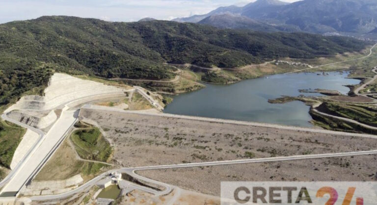 Άνοιξε ξανά η στρόφιγγα του φράγματος Αποσελέμη αλλά με λιγότερο νερό για το Ηράκλειο